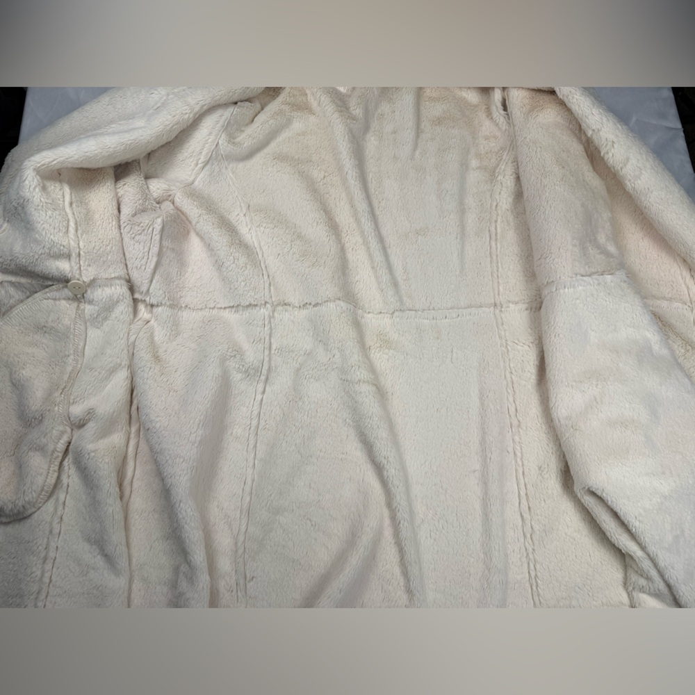 INC International Concepts Cream Faux Shearling Wrap Jacket 2X - Picture 10 of 12